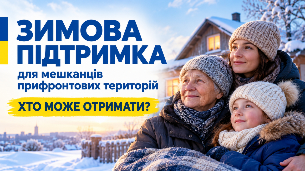 «Зимова підтримка» для мешканців прифронтових територій: хто може отримати 19 400 гривень